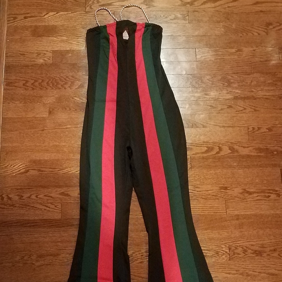 Inspired Boutique Striped Flare Jumpuit - Picture 2 of 4